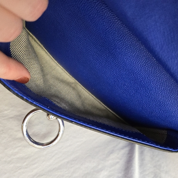 Rebecca Minkoff Cobalt Electric Blue Leather Jean Mac Convertible Crossbody Bag - Picture 4 of 13